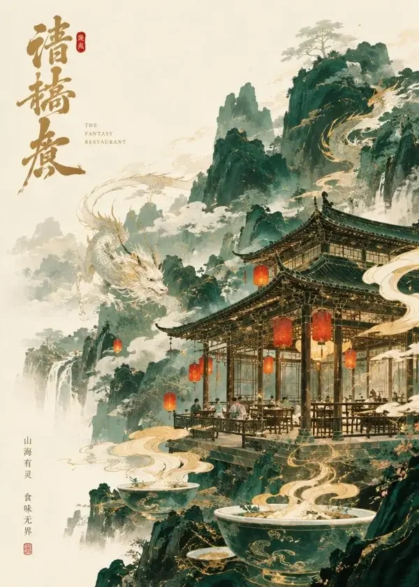 山海食肆 封面，国风奇幻题材国漫作品