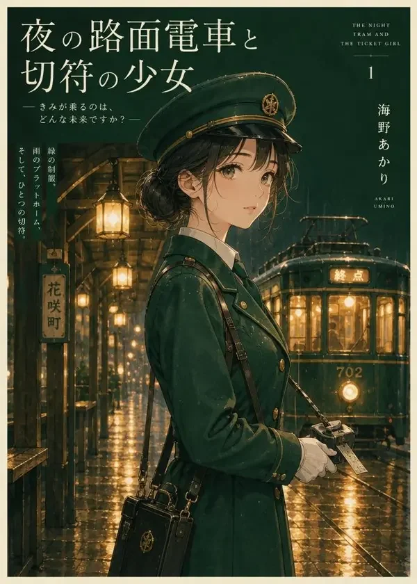 银座夜行电车 封面，都市奇谭题材日漫作品