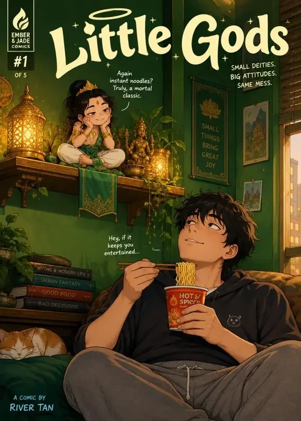 借住的神明 封面，都市奇幻题材热门推荐作品